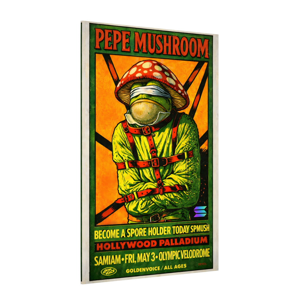 Concert Pepe Mushroom Matte Canvas, Stretched, 0.75" (Multi-Size)