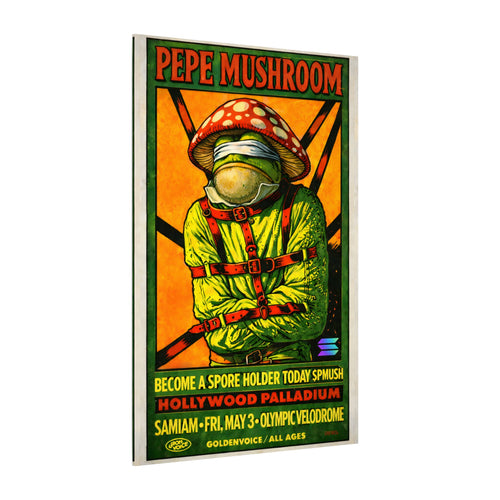 Concert Pepe Mushroom Matte Canvas, Stretched, 0.75" (Multi-Size)
