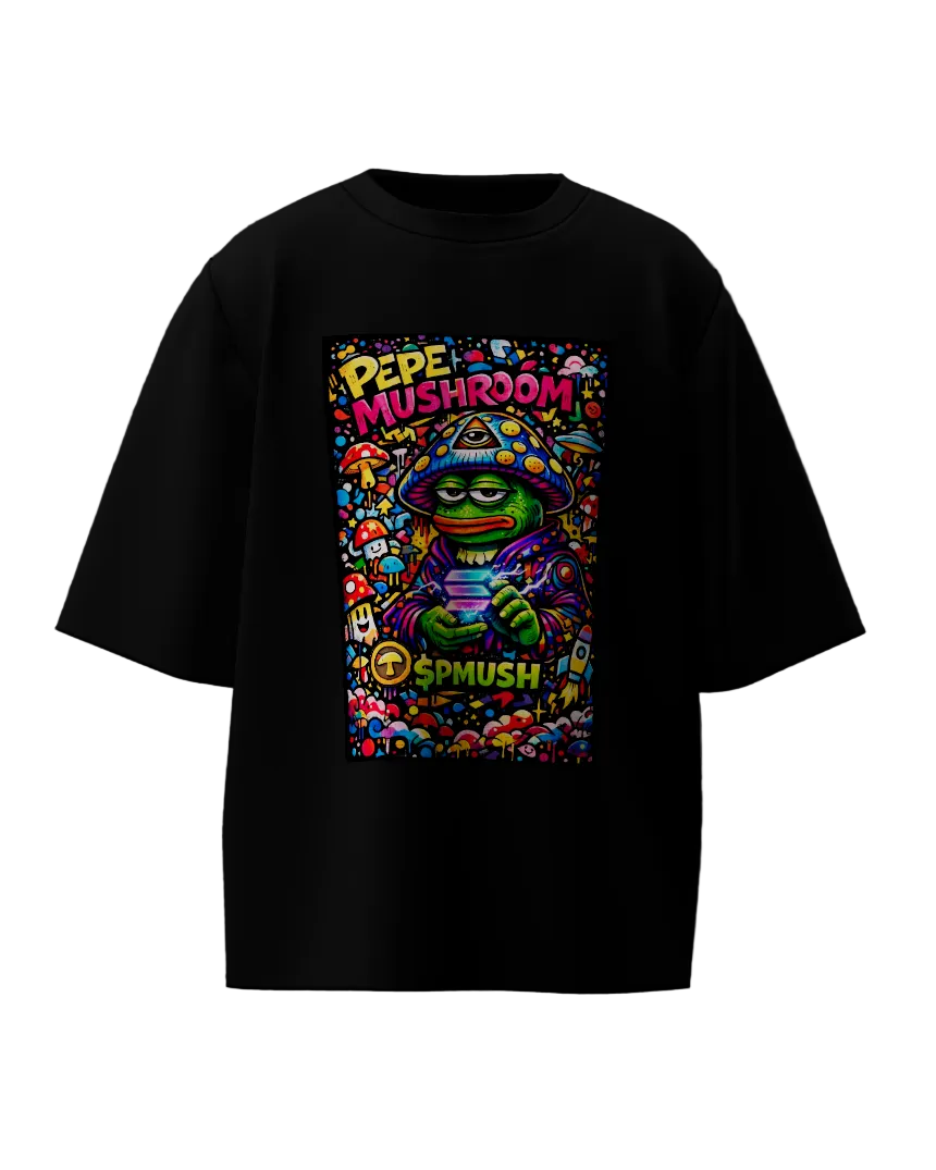 Pepe mushroom doodle shirt