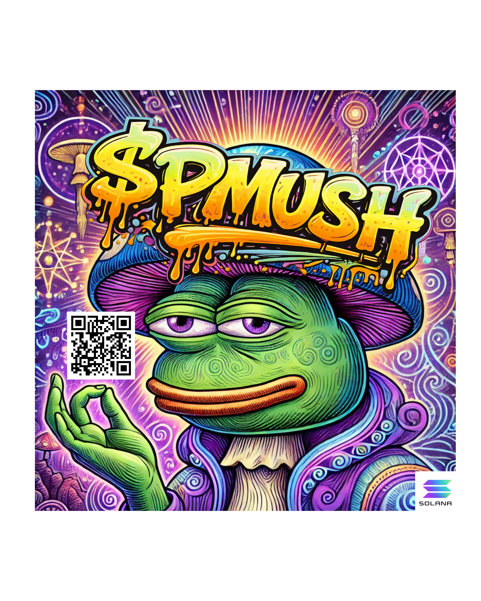 $PMUSH QR Code Sticker